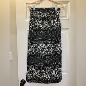 Anthropologie Dress, Tabitha, Black and White Geometric, Size 4